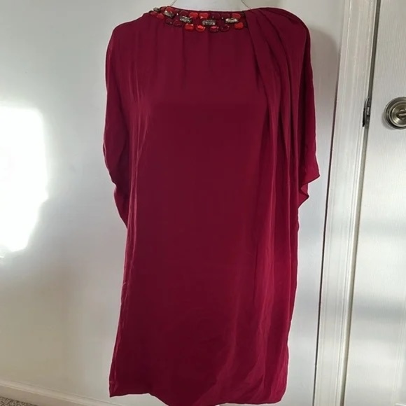 GF FERRE silk dress sz 40 Italian, US 4/S NWT - Picture 1 of 16